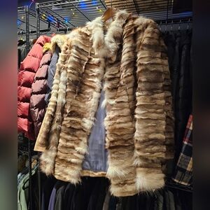 Unique Fox Fur Coat In Great Condition.